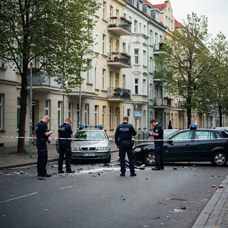 Autounfall in Berlin Wedding